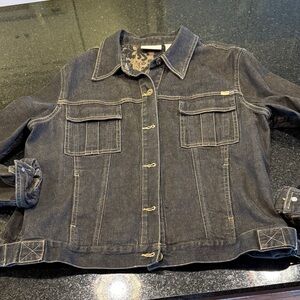 Liz Claiborne Dark Gray Jean Jacket